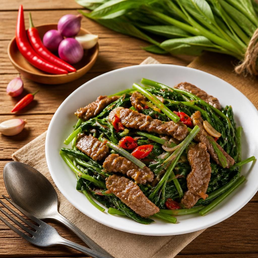 Kangkung Cah Sapi dari kategori sayur Gopek House